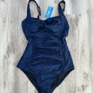 Cupshe Navy Blue One Piece Swimsuit